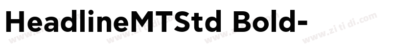 HeadlineMTStd Bold字体转换
